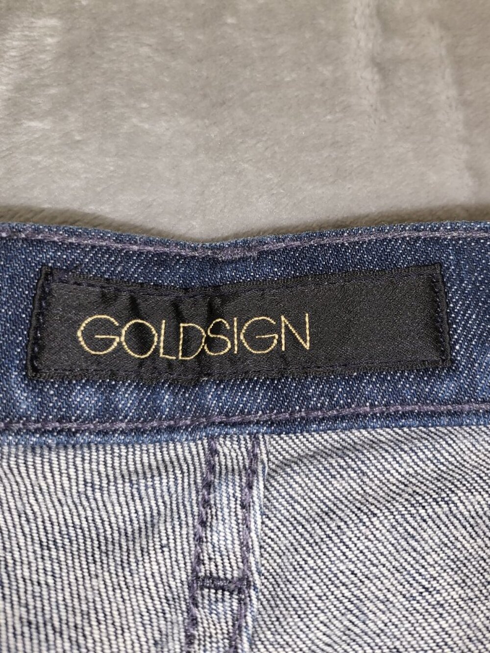 Goldsign Blue Wide Leg Trouser Jeans Women's Size 30 Made in USA Premium Denim - Picture 5 of 10